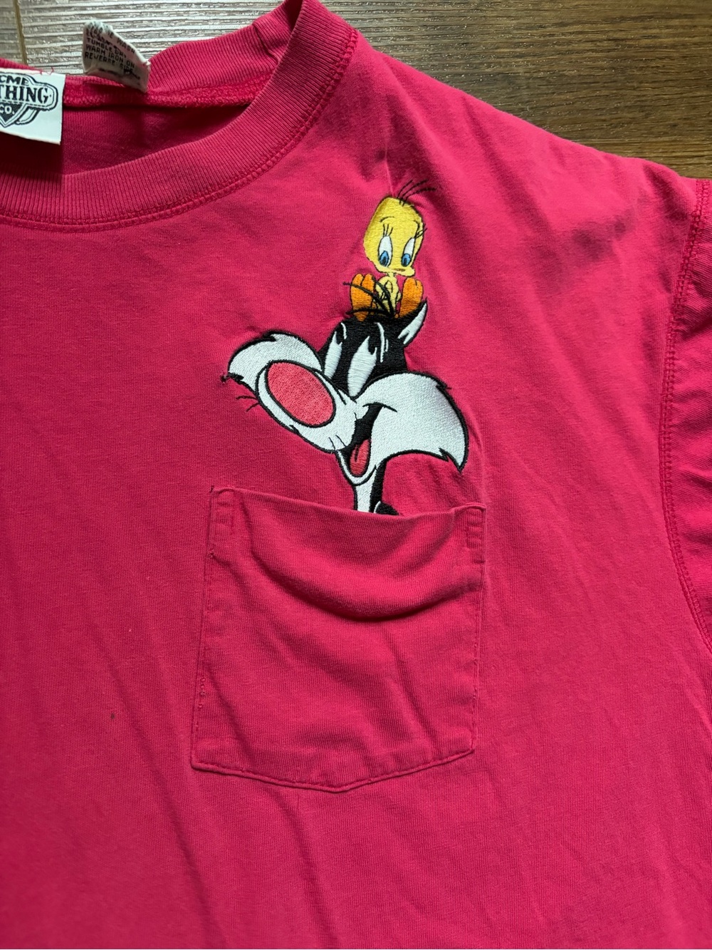 Vintage ACME embroidered shirt looney tunes